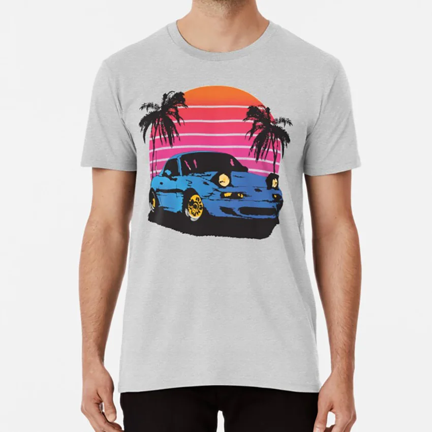 Miata Vice T shirt miata japanese cars summer mx 5 jdm sunset sunrise pop up headlights