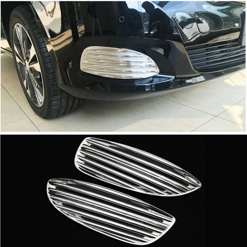 Аксессуары UBLUEE для Mercedes-Benz V-CLASS V260 V250 V220 2014-2018 2016 2017, хромированная наклейка, передняя противотумансветильник фара, крышка, отделка