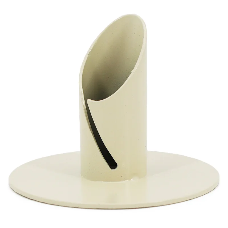 European iron candlestick black and white restaurant candle base retro metal Candlestick Holder candle holders
