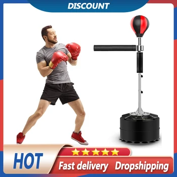 Pesado profesional soporte saco de boxeo con 360 Reflex barra altura ajustable entrenamiento de lucha balón de boxeo gimnasio en casa Fitness boxeo