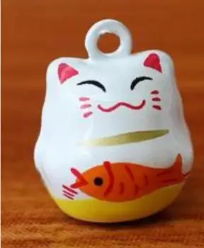 

500 Pcs cute cat bell Cell Phone Strap Charms Keychains Key Ring DIY Jewelry Making Accessories Ty-180