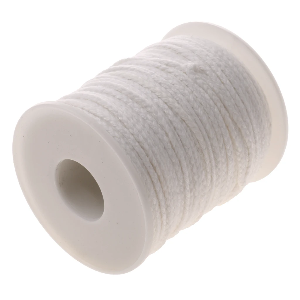 1Roll Organic Spools of Cotton Braid Candle Wick for DIY Candle Making White