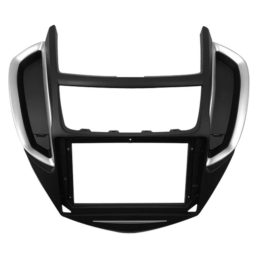 1- 2Din Car DVD Frame Audio Fitting Adaptor Dash Trim Kits Facia Panel 9inch For Chevrolet Tracker 2014-2016 Double Radio Player |