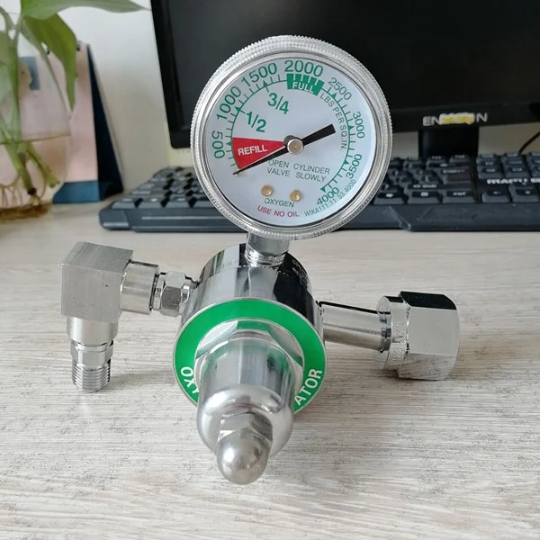 

Medical use western style oxygen regulators with USA DISS output