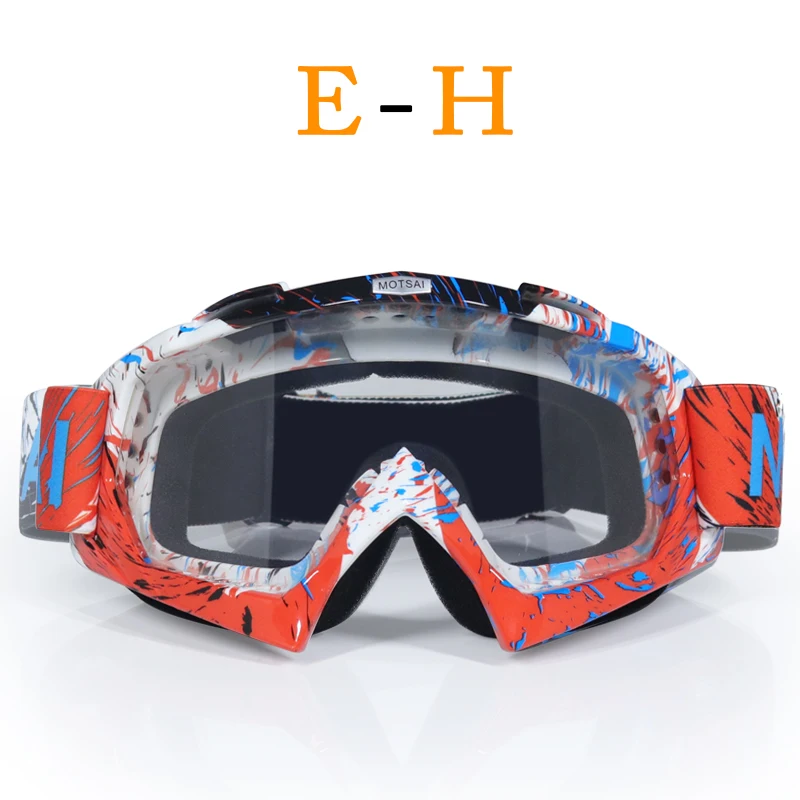 Лыжные очки gear s гибкий кросс-шлем маска для лица мотокросса очки ATV Dirt Bike UTV очки gear очки - Цвет: H2