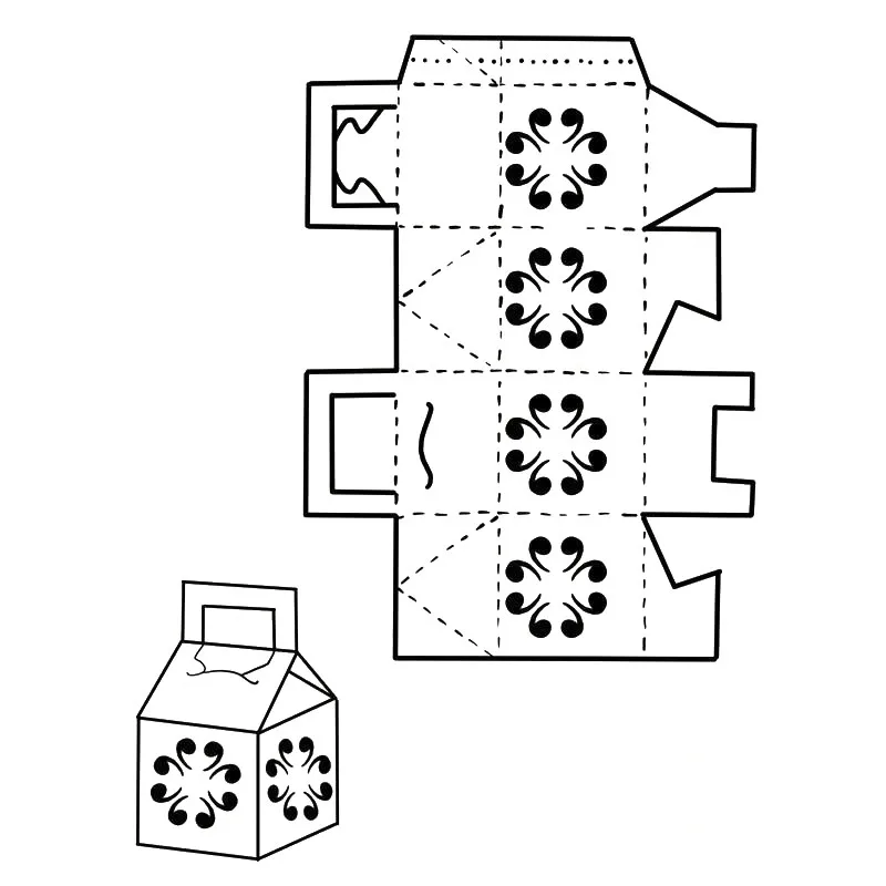 

Naifumodo Flower Box Metal Cutting Dies Christmas Box Stencil for DIY Dies Scrapbooking Album Paper Card Decorative Craft 2019