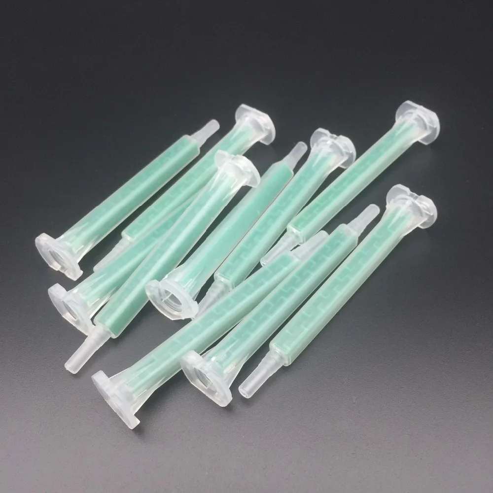 Description Picture 2 of item100pcs Epoxy Static Mixer F6-16 Mixing Tube Resin Glue Mixing Nozzle for 50ml 37ml AB Glue Gun Two Component Liquid Mixing 83mm