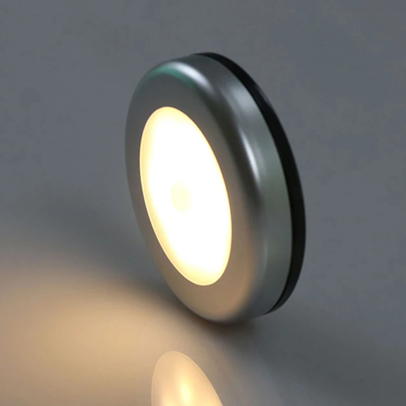 LED Battery Powered Motion Sensor Light Indoor Wall Stair Shed Bathroom Lamp