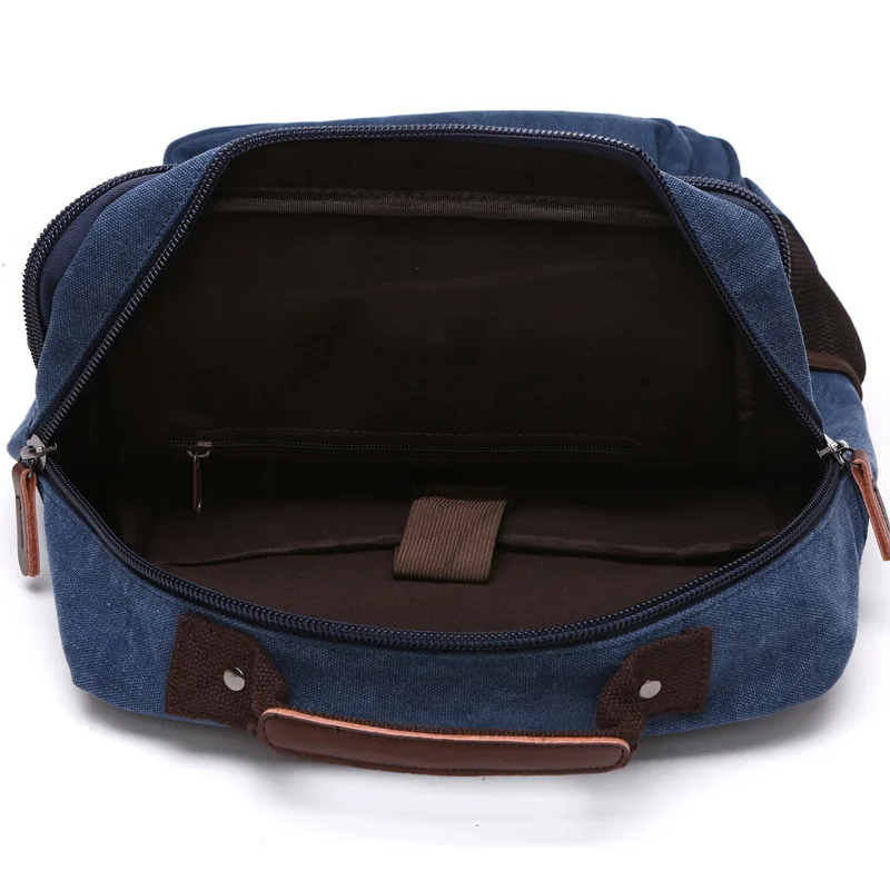 Vintage Canvas Backpack Men Large Capacity Travel Shoulder Bag school bags for teenagers Male notebook Laptop Backpack for men 5