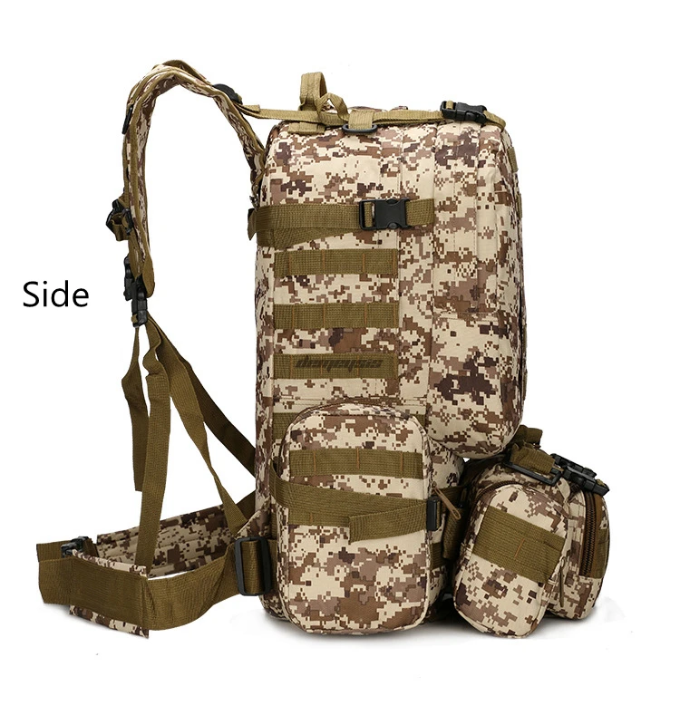Большая емкость для охоты на открытом воздухе, кемпинга, рюкзаков, сумки, тактический военный рюкзак, съемный походный рюкзак
