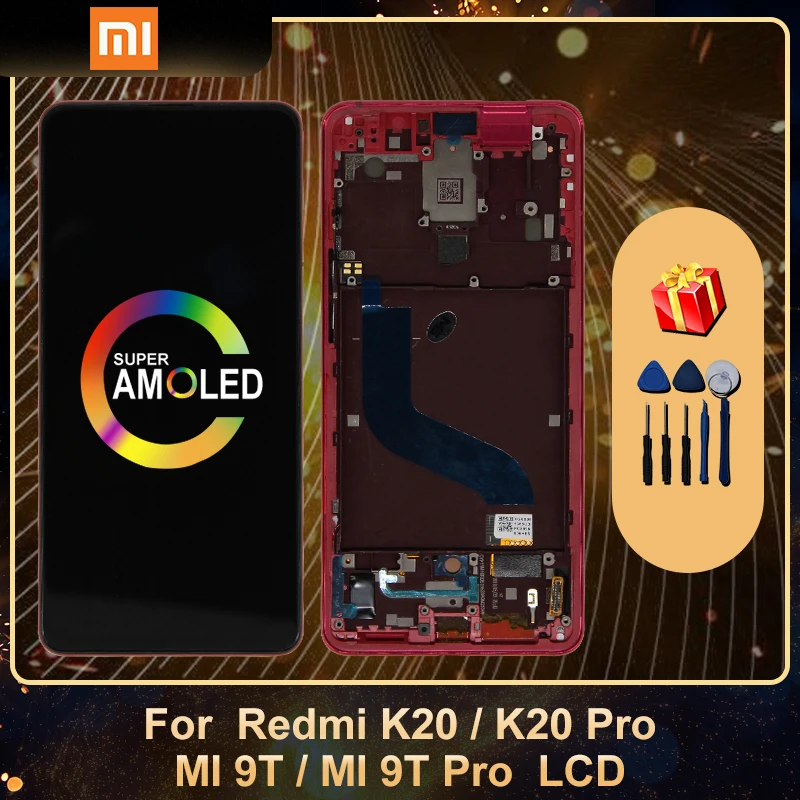 Super AMOLED для Xiaomi Redmi K20 Pro ЖК дисплей 9T дигитайзер сенсорного экрана в сборе запасные