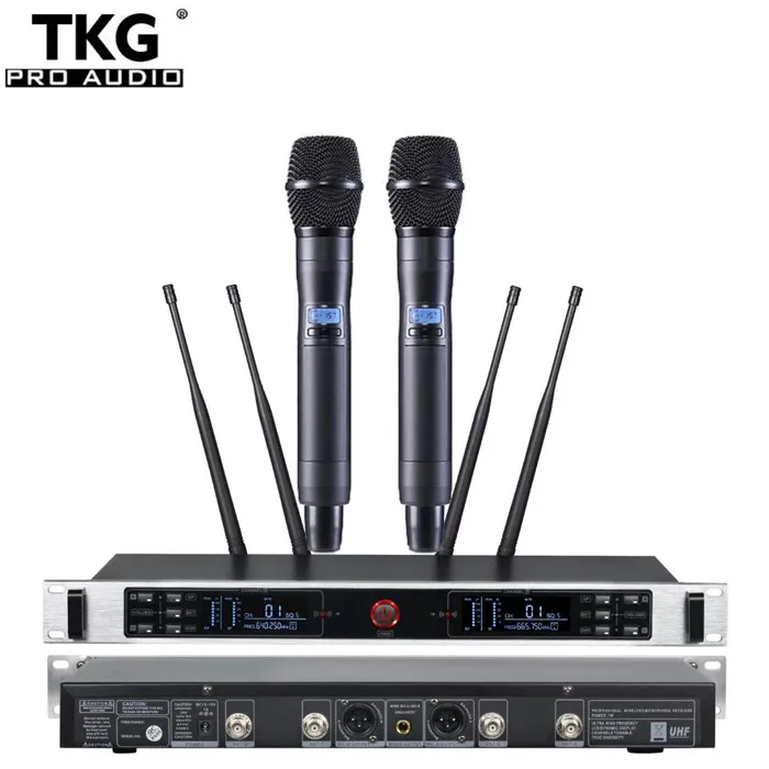 

TKG TURE DIVERSITY 640-690MHz UR-3000 uhf dual-channel wireless mic enping wireless microphone