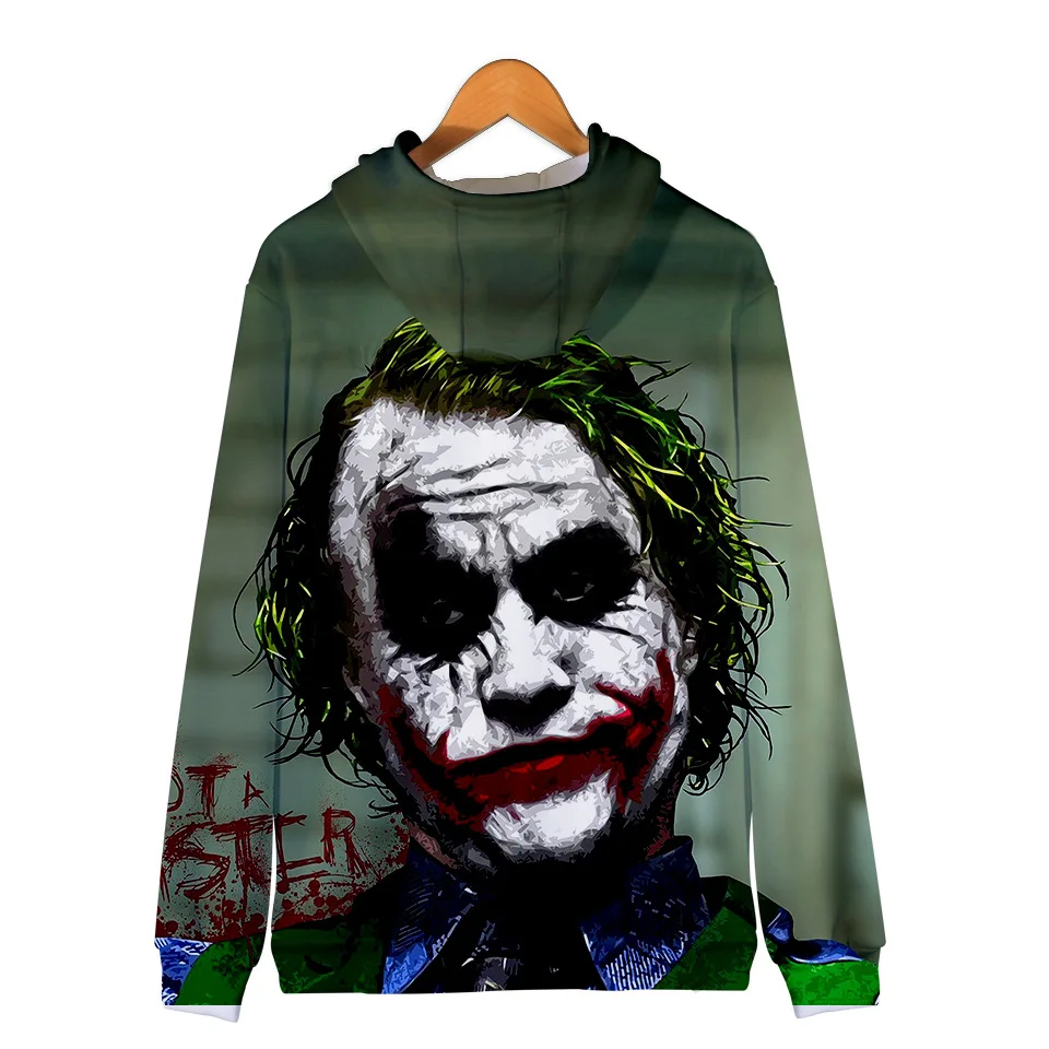 HAHA Joker толстовки на молнии мужские толстовки с капюшоном на Хэллоуин с сумасшедшей улыбкой толстовки для мальчиков и девочек Suicide HAHA Joker Кепка-капюшон куртки пальто