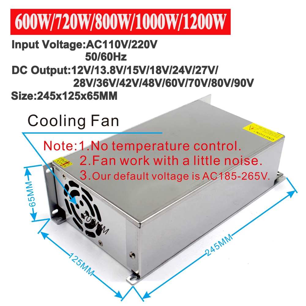 12V-90V 600W-1200W