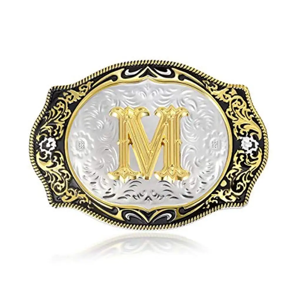 Western-Belt-Buckle-Initial-Letters-ABCDMRJ-to-Z-Cowboy-Rodeo-Small-Gold-Belt-Buckles-for-Men(5)