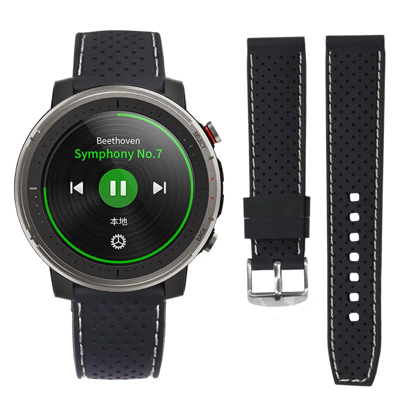 

22mm Applicable to Huami amazfit gts strap Huawei watch gt silicone replacement belt Jiaming multicolor optional