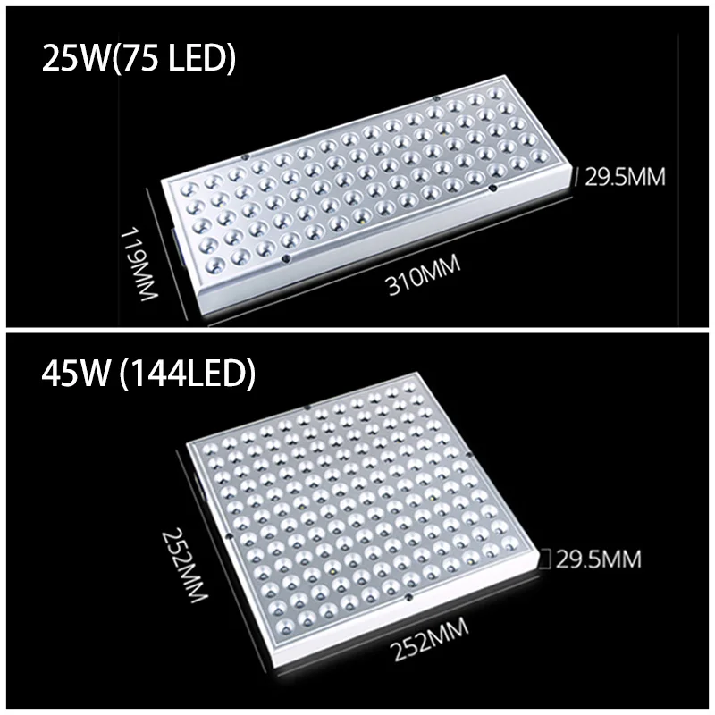 25W/45W LED Plants Grow Panel light cultivo Growing Phyto Lamp UV IR kit For Indoor Greenhouse growbox room vegetable tent