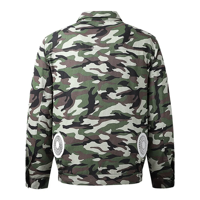 

New Outdoor Jackets with USB Fan Charging Cooling Coat Breathable Waistcoat Vest Air-conditioning Casual Clothing