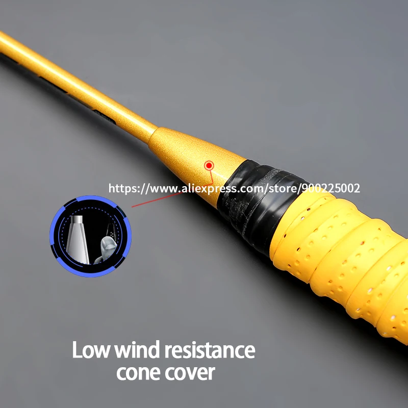 Professional Carbon 5U Badminton Racket Bag String Offensive Type Rackets Raquette Ultralight Grip Padel Raqueta Strung