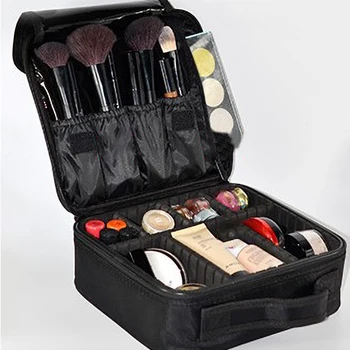 

Portable Travel Makeup Kit Makeup Case Cosmetic Storage Case Storage Bags Organizer Zipper Cosmetic Bag Case Accessories