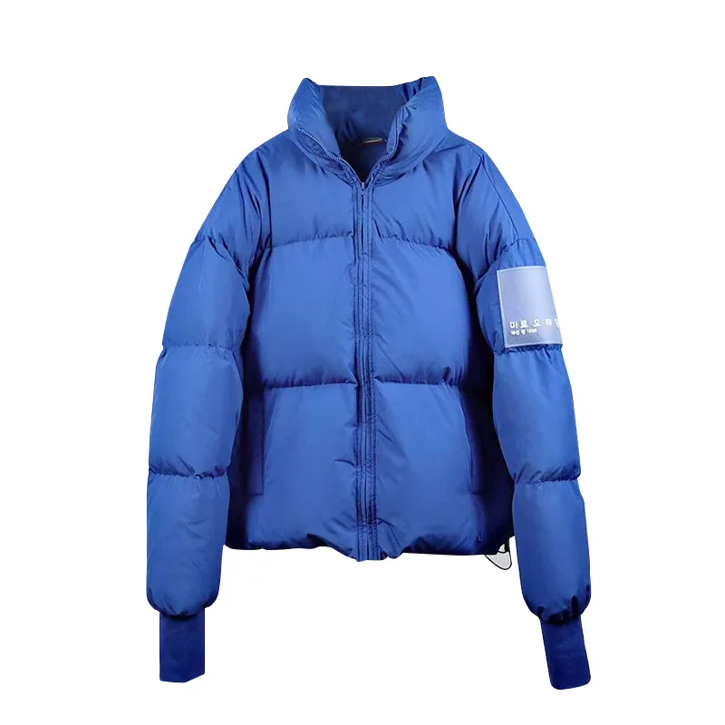 blue Свободный, повседневная одежда воротник Ms. белый хлеб утка пуховик 930 - Color: blue
