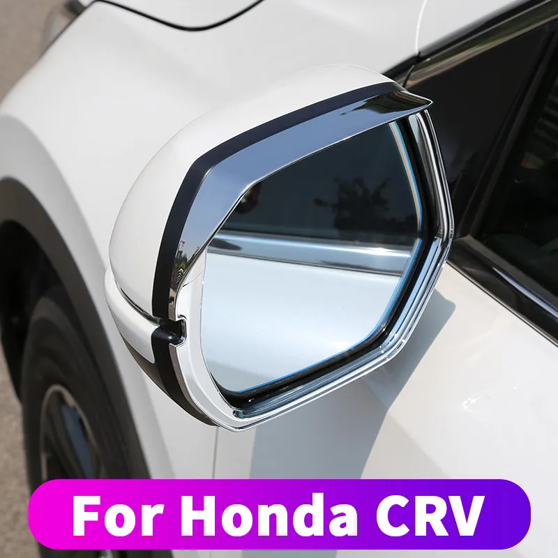 

For Honda crv CR-V 2017 2018 2019 Mirror mirror rain eyebrow frame cover crv back mirror mirror visor trim modified decorative c