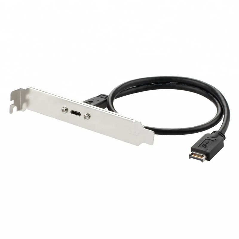 Крепление на панель 10 Гбит/с USB 3,1 Gen 2 ключ A 20 pin штекер для usb type C женский кабель 0,5 м