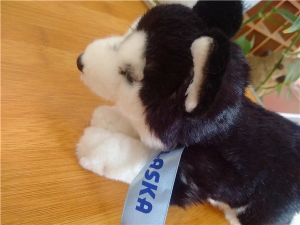 Реалистичный Alaskan Malamute собака моделирование в виде животного мягкая набивная плюшевая игрушка кукла детский подарок на день рождения