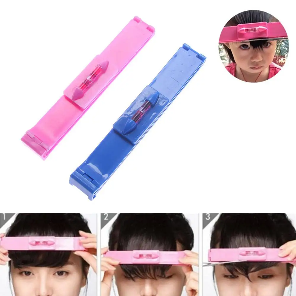 

Women Hair Trimmer Fringe Cut Tool Hair Cutting Pruning Bangs for girl Hair Bang Level Ruler Hair Accessories