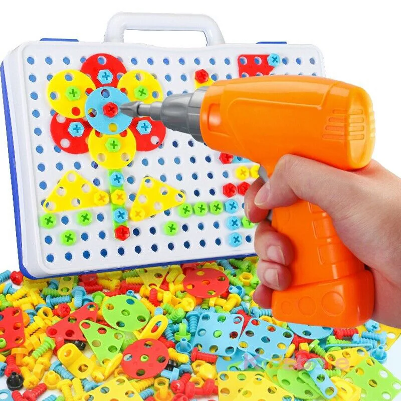 Горячая Новинка Электрическая отвертка DIY Развивающие игрушки дрель игра строительные блоки для детей дизайн