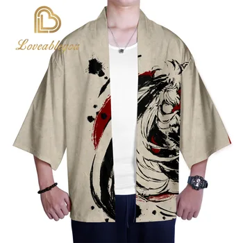 

Anime Inuyasha Cosplay Costumes Traditional Japanese Clothing Kimono Men Costume for Halloween Party
