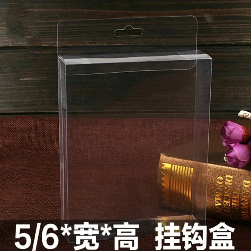 

2019 5x5x8cm/5x22x30cm/6x6x10cm Hook type PVC box for Toy doll Diy manual for candy /small book healthy clear pvc can custom