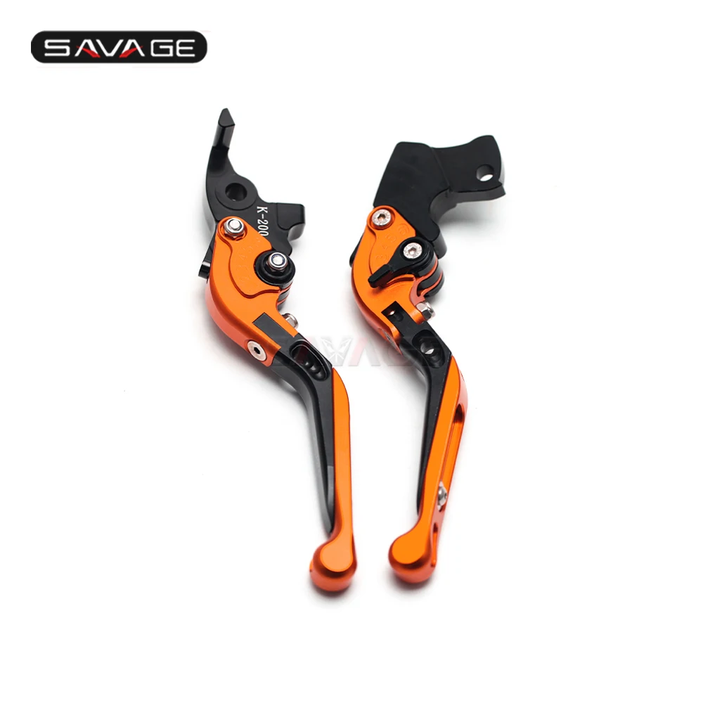 Сцепные рычаги для KTM DUKE 125 200 250 390 2012- Мотоцикл аксессуары складной выдвижной рычаг логотип DUKE