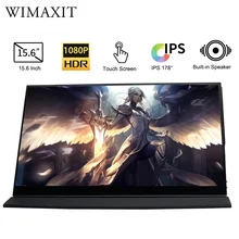 WIMAXIT M1560CTV2 USB Type C HDMI Portable Monitor FHD Laptop Gaming Working Extension Display Huawei laptops