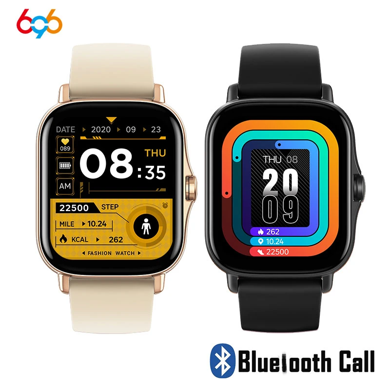 2021 New Smart Watch Dial Blue Tooth Call Music 1.75 Inch Full Touch Screen Men Women Sport Smartwatch PK P8 Plus SE Y20