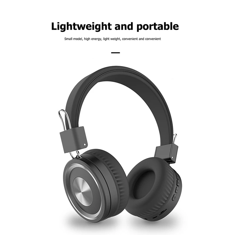 HIFI Bluetooth Wireless Headphones Head Earphones over Ear Stereo Headset with Built in Microphone Support FM Radio