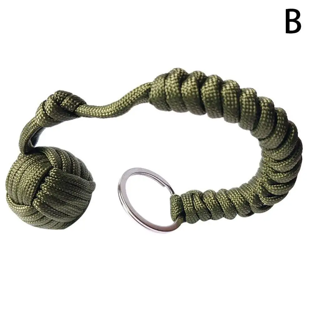 Бесконтактный стальной шар кулон парашютный шнур брелок для ключей ...