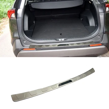 

High Quality Stainless Steel Rear Bumper Plate Cover Trim Foot Pedal For Toyota 2019 2020 RAV4 Car styling accessories