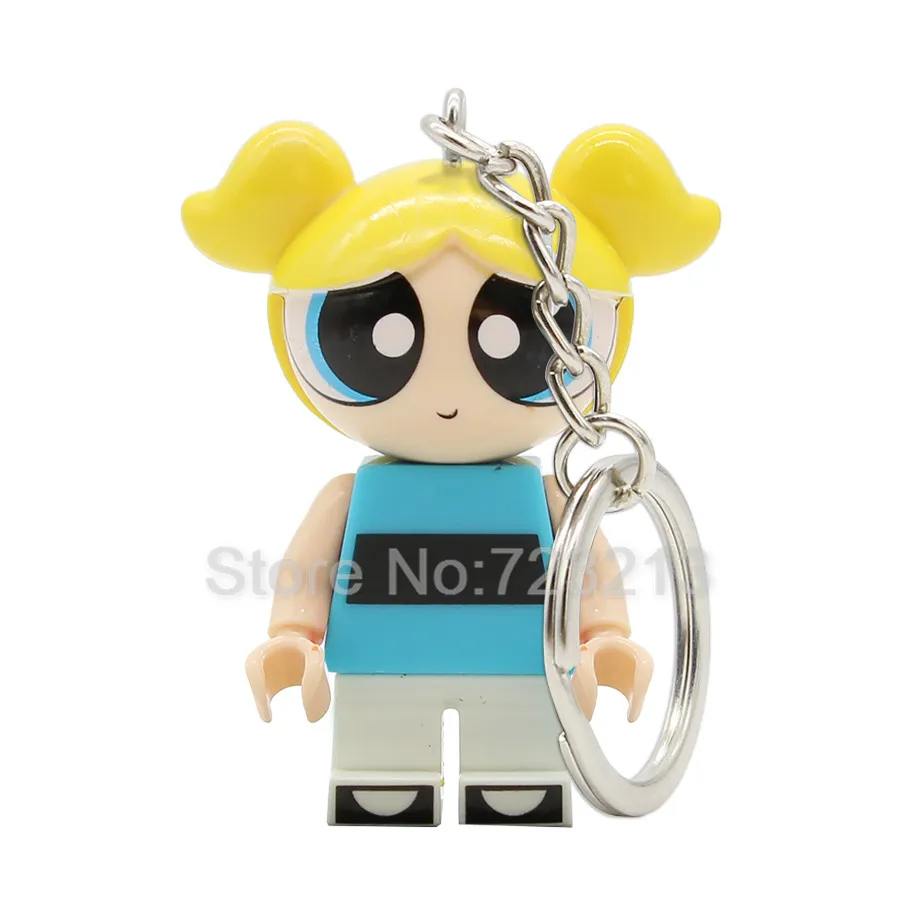 Bubbles Один мультфильм Кот История игрушек фильм волшебник OZ Брелок фигурка Барт Базз Лайтер строительные блоки модели игрушки - Цвет: Bubbles