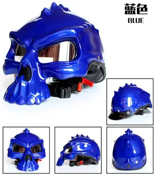 

For Soman CG489 Retro moto capacete casco casque de moto Skull Helmets Motorcycle Half Face DOT Approved motorbike Helmet