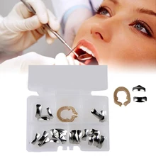 Dental Sectional Matrix Band Metal Matrices Resin Clamping Seperating Ring Set