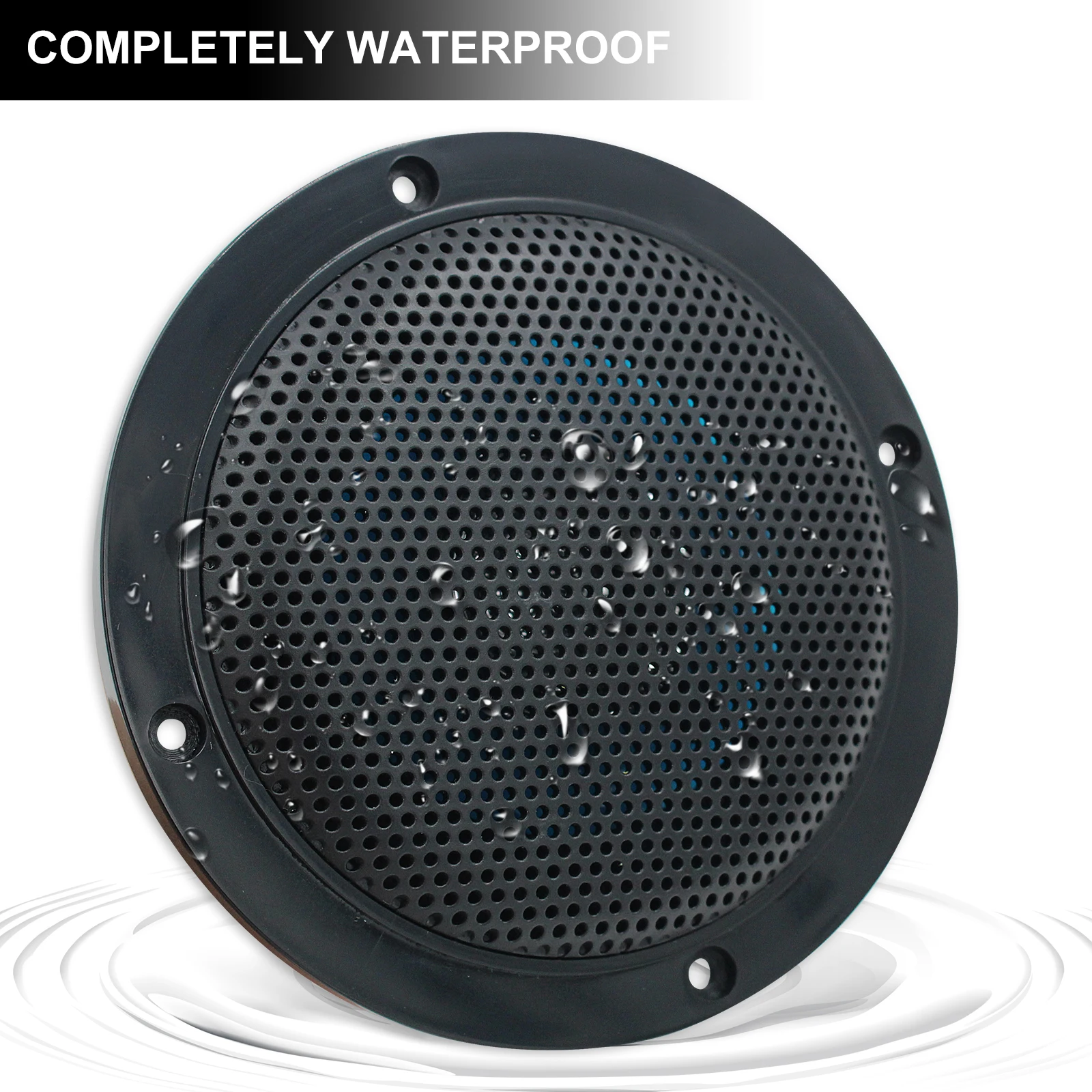 Herdio 4 Inch Boat waterproof Speaker Outdoor Speaker+Marine Bluetooth Stereo FM AM Receiver Radio USB MP3 Player  + Antenna