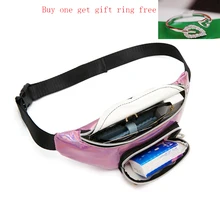 Купить 1 получить 2 голографические поясные сумки кошелек женская поясная сумка Женская поясная сумка банан поясные сумки лазерная нагрудная сумка для телефона