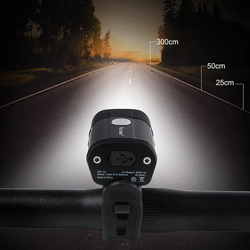 WEST BIKING велосипедный передний светильник USB зарядка L2 лампа 5 режимов светодиодный