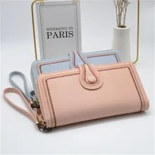 

Portable Long PU Leather Large Capacity Purse New Fashion Wallet for Women