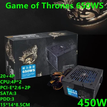 

New PC PSU For Evesky Brand ATX Intel Dorsal line GPU Power Supply Rated 450W Peak 650W Power Supply Game of Thrones 650WS