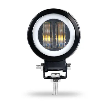 

Round LED Work Light Offroad Driving Red Halo Corrosion resistant 2000LM