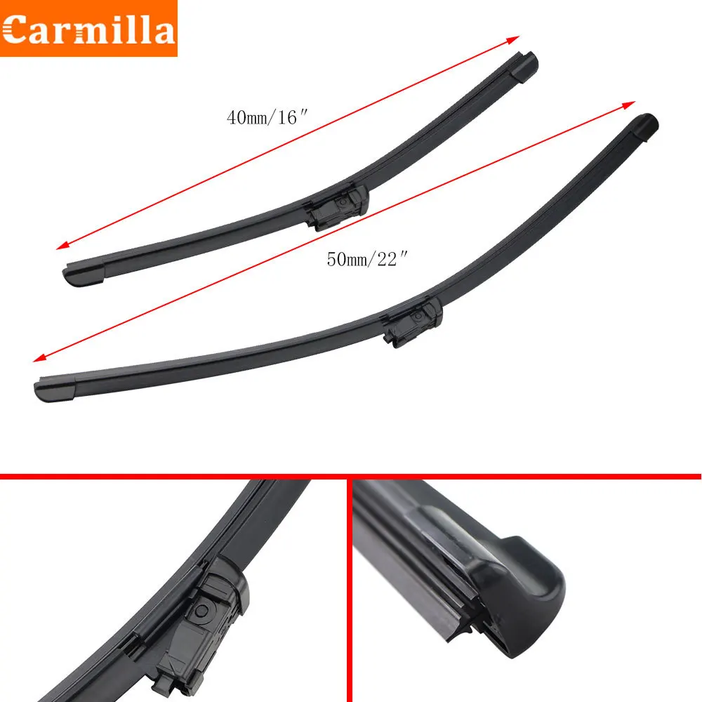 Carmilla Car Wiper Front Wiper Blades for Ford Ecosport 2018 2019 2020 Windshield Windscreen Front Window Wiper Blade 2