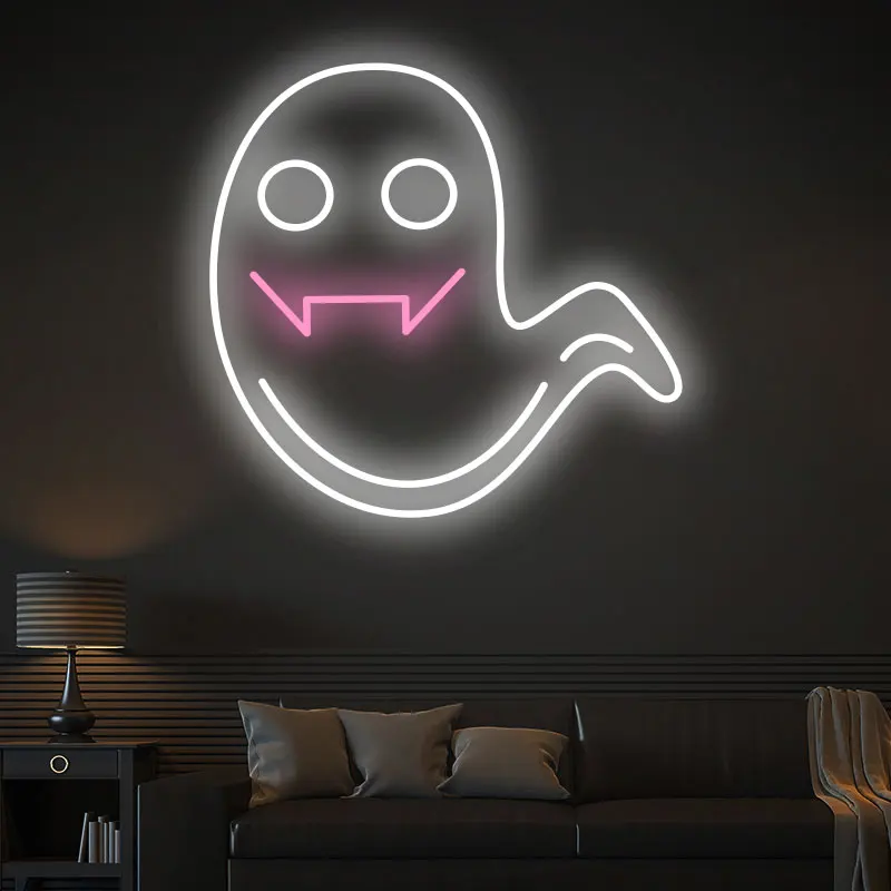 

Halloween Ghost - LED Neon Sign, Spooky Halloween Led Decor, Scary Halloween, Halloween Light Decor, Custom Neon Sign