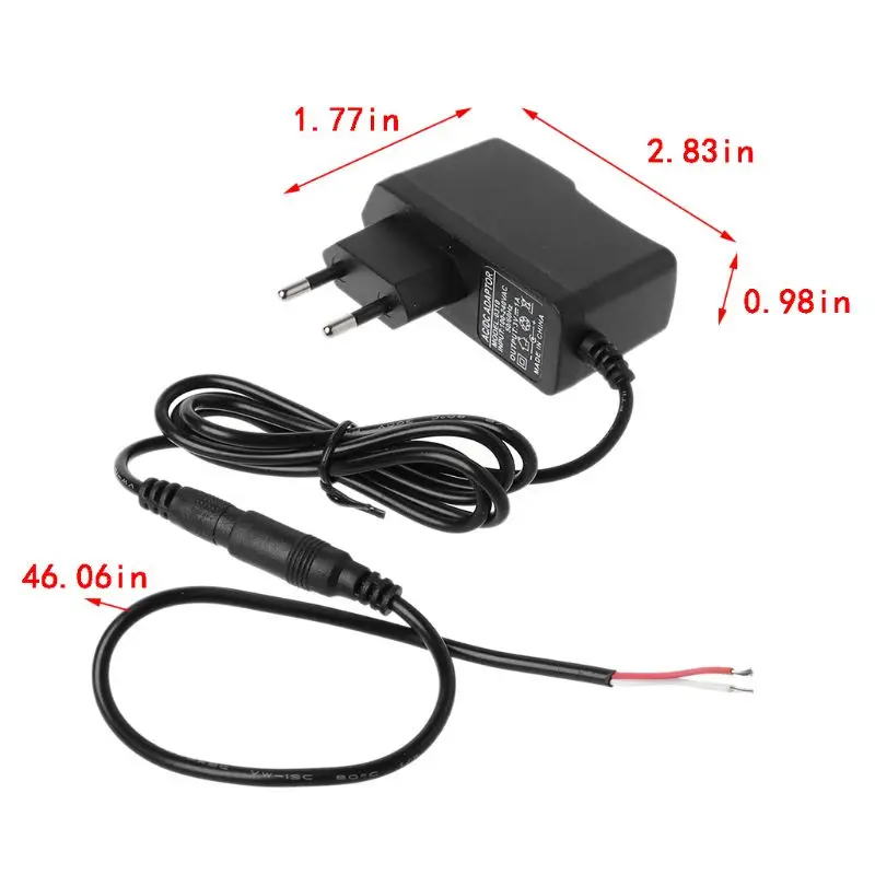 1 предмет 5,5 мм x 2,1 мм AC 100-240V DC/DC 3V 1A конвертер адаптер Питание Зарядное устройство ЕС и США